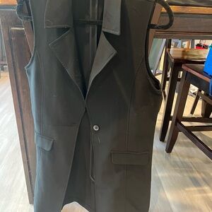 Have Black Sleeveless Blazer Vest